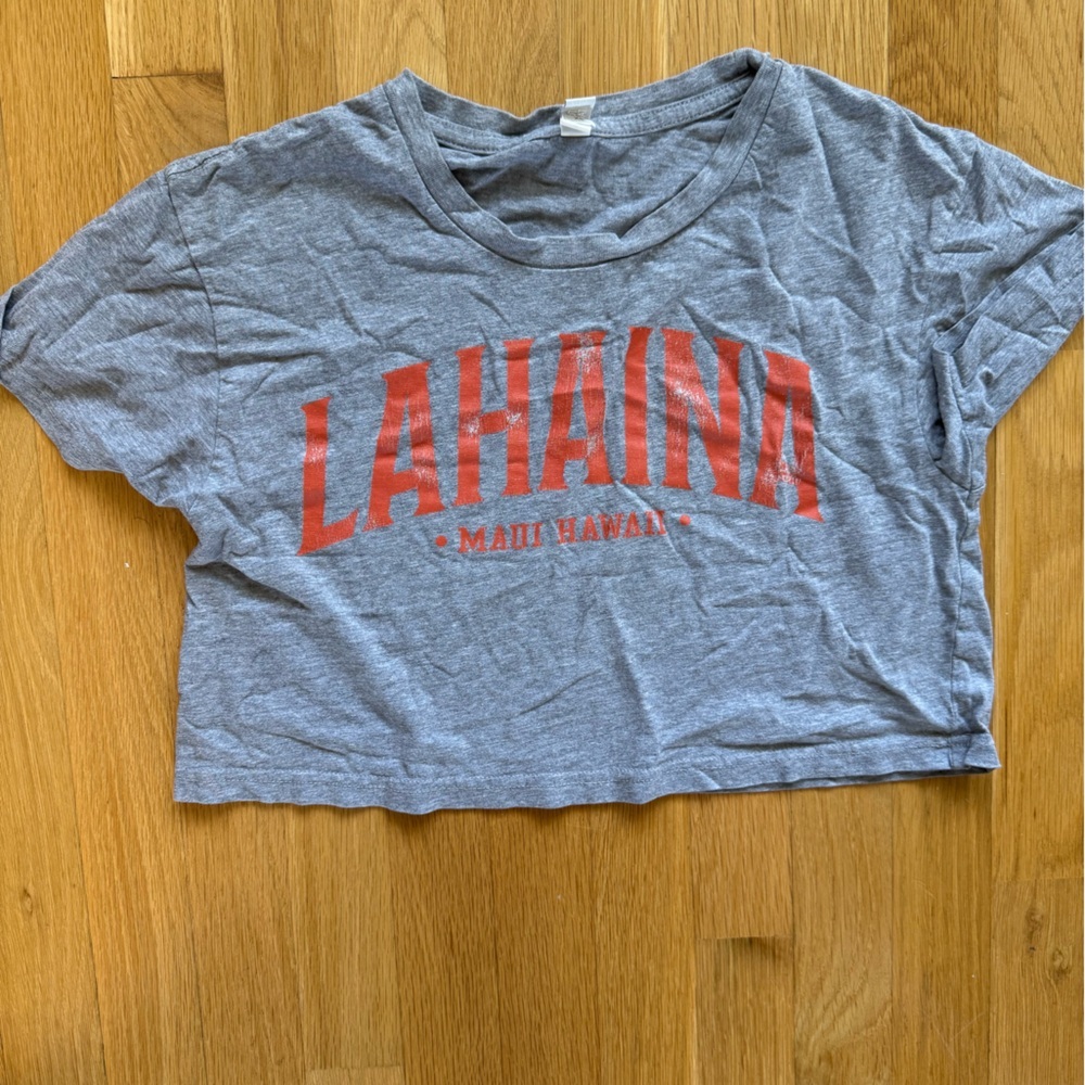 Gray T-Shirt with Red Graphic - Picture 3 of 6